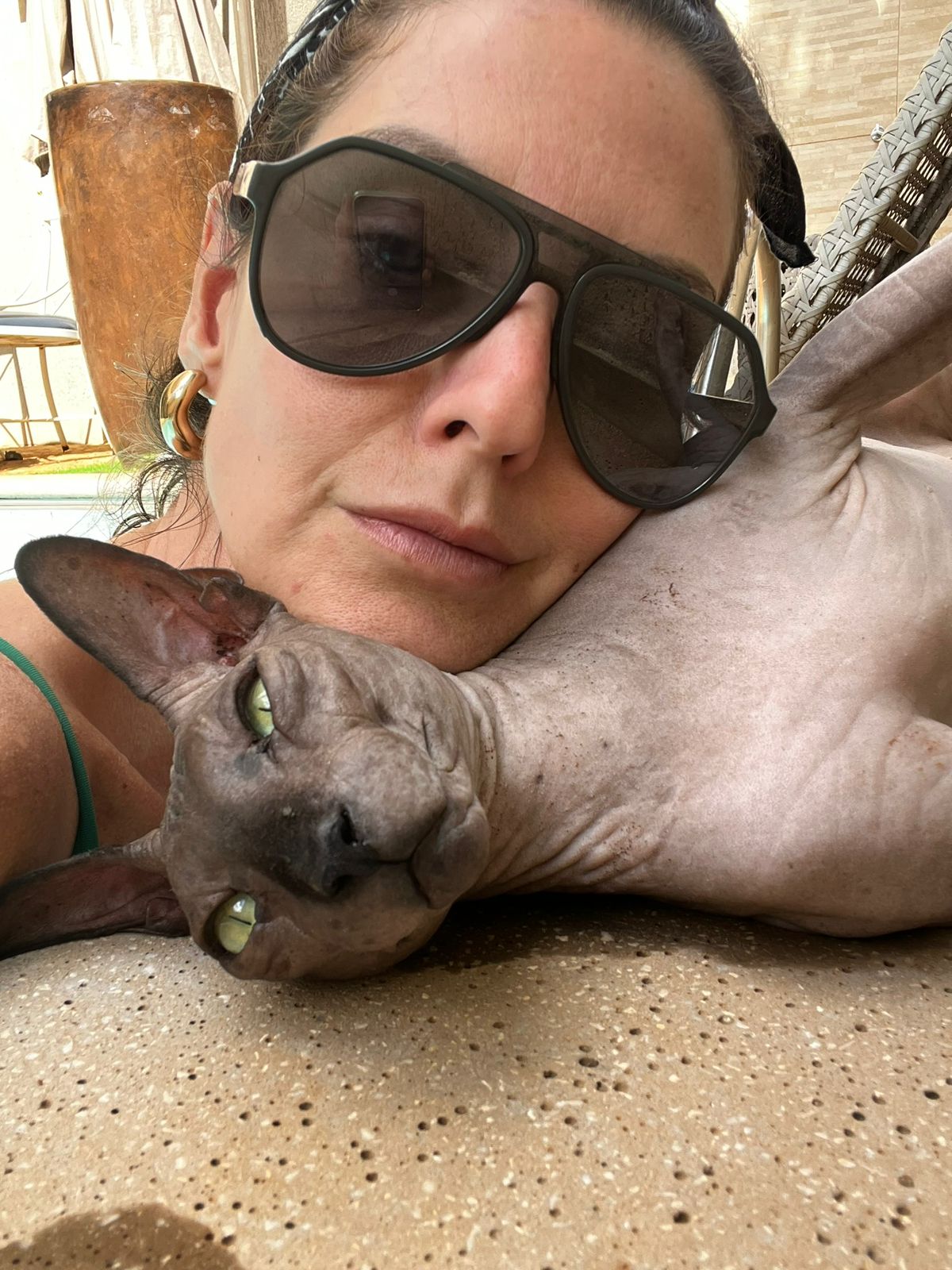 Lívia Velocci com Juno